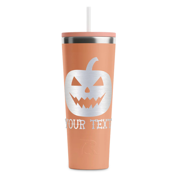 Halloween Pumpkin Peach RTIC Everyday Tumbler - 28 oz. - Front