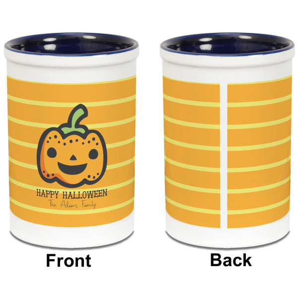 Halloween Pumpkin Pencil Holder - Blue - approval