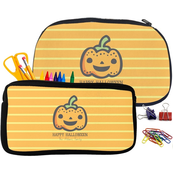Halloween Pumpkin Pencil / School Supplies Bags Small and Medium