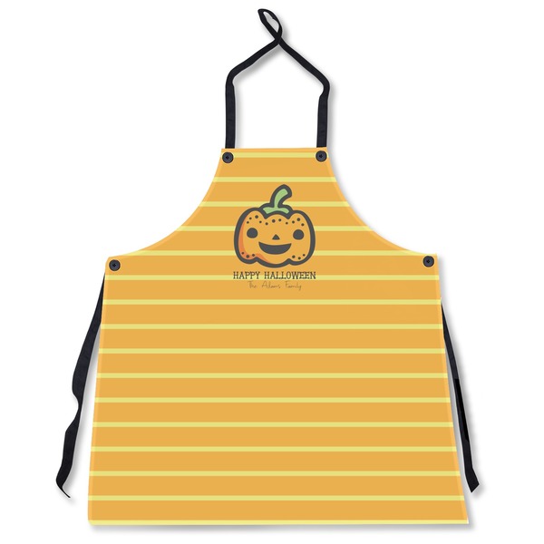 Custom Halloween Pumpkin Apron Without Pockets w/ Name or Text