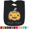 Halloween Pumpkin Personalized Black Bib