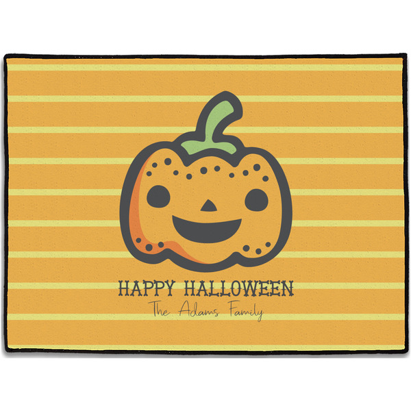 Custom Halloween Pumpkin Door Mat - 24"x18" (Personalized)