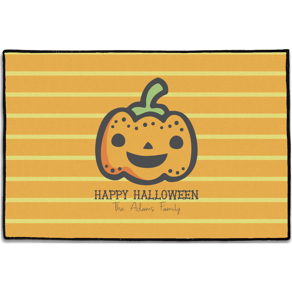Custom Halloween Pumpkin Door Mat - 36"x24" (Personalized)