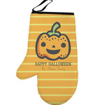 Halloween Pumpkin Left Oven Mitt (Personalized)