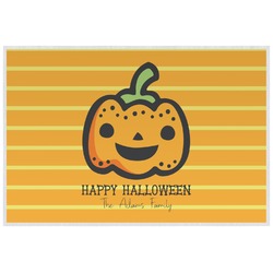 Halloween Pumpkin Laminated Placemat w/ Name or Text