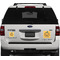 Halloween Pumpkin Personalized Square Car Magnets on Ford Explorer