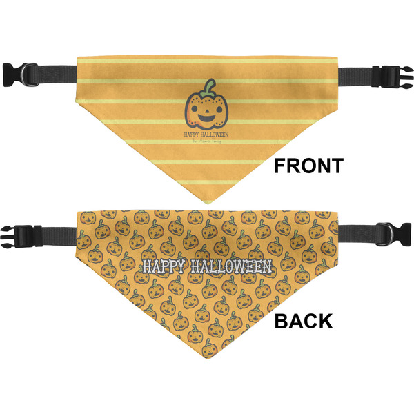 Halloween Pumpkin Pet Bandana Approval