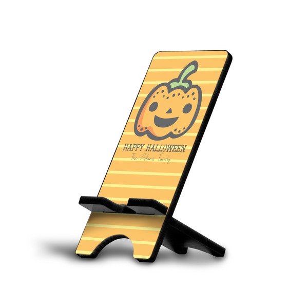 Custom Halloween Pumpkin Cell Phone Stand (Large) (Personalized)