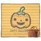 Halloween Pumpkin Picnic Blanket - Flat - With Basket