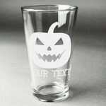 Halloween Pumpkin Pint Glass - Engraved (Single) (Personalized)