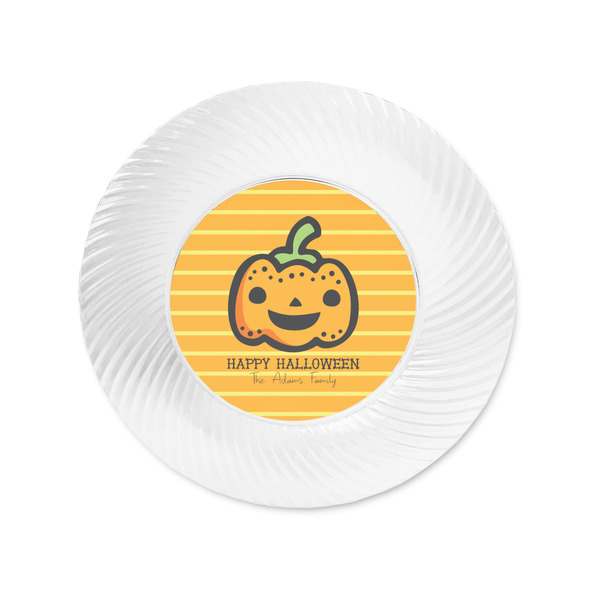 Halloween Pumpkin Plastic Party Appetizer & Dessert Plates - Approval