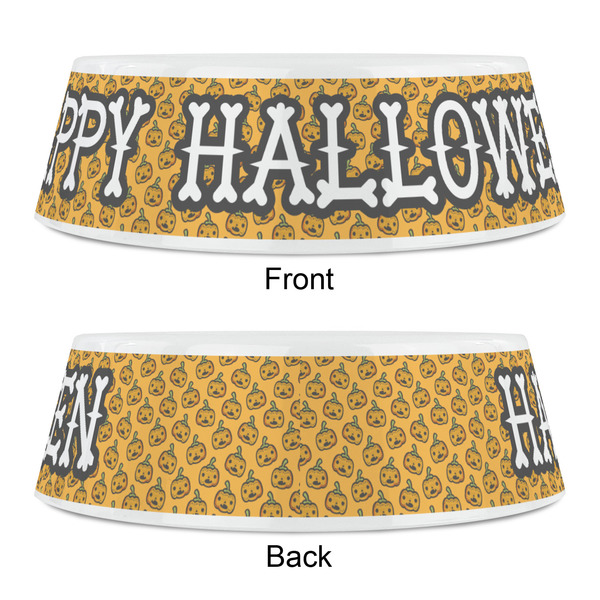 Halloween Pumpkin Plastic Pet Bowls - Small - APPROVAL