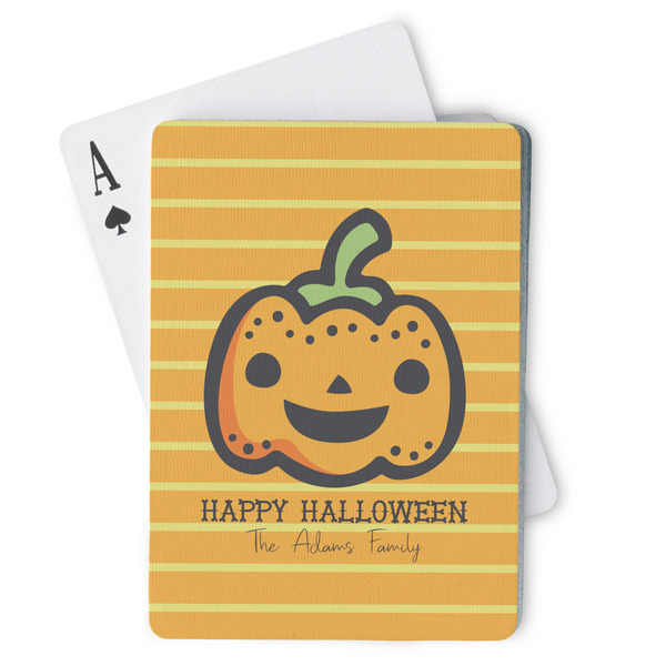 Custom Halloween Pumpkin Playing Cards (Personalized)