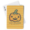 Halloween Pumpkin Playing Cards - Front View