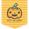 Halloween Pumpkin Iron On Faux Pocket (Personalized)