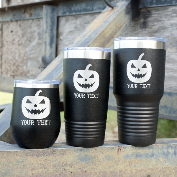 Halloween Pumpkin Polar Camel Tumblers - Group Shot