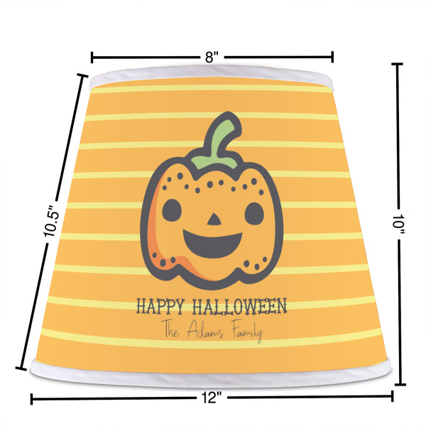 Halloween Pumpkin Poly Film Empire Lampshade - Dimensions
