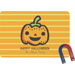 Halloween Pumpkin Rectangular Fridge Magnet (Personalized)
