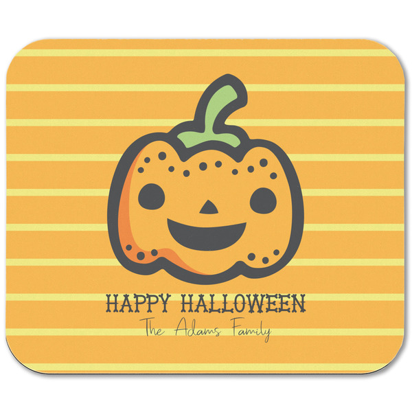 Halloween Pumpkin Rectangular Mouse Pad - APPROVAL