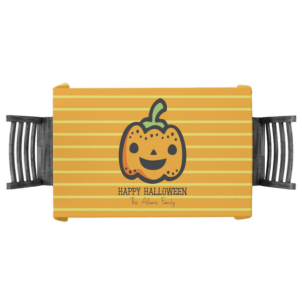 Custom Halloween Pumpkin Tablecloth - 58"x58" (Personalized)