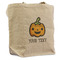 Halloween Pumpkin Reusable Cotton Grocery Bag - Front View