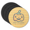Halloween Pumpkin Round Coaster Rubber Back - Main