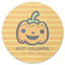Halloween Pumpkin Round Coaster Rubber Back - Single