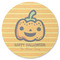 Halloween Pumpkin Round Rubber Backed Coaster (Personalized)