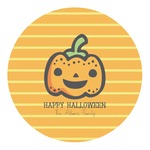 Halloween Pumpkin Round Decal (Personalized)