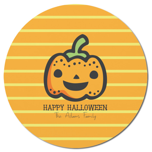 Halloween Pumpkin Round Fridge Magnet - FRONT