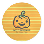Halloween Pumpkin 5' Round Indoor Area Rug (Personalized)