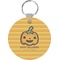 Halloween Pumpkin Round Plastic Keychain (Personalized)
