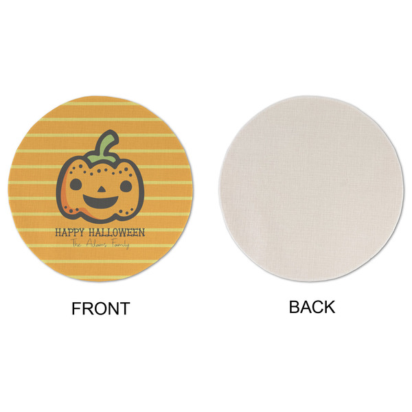 Halloween Pumpkin Round Linen Placemats - APPROVAL (single sided)