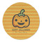 Halloween Pumpkin Round Linen Placemats - FRONT (Single Sided)