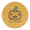 Halloween Pumpkin Round Linen Placemat (Personalized)