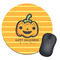 Halloween Pumpkin Round Mouse Pad