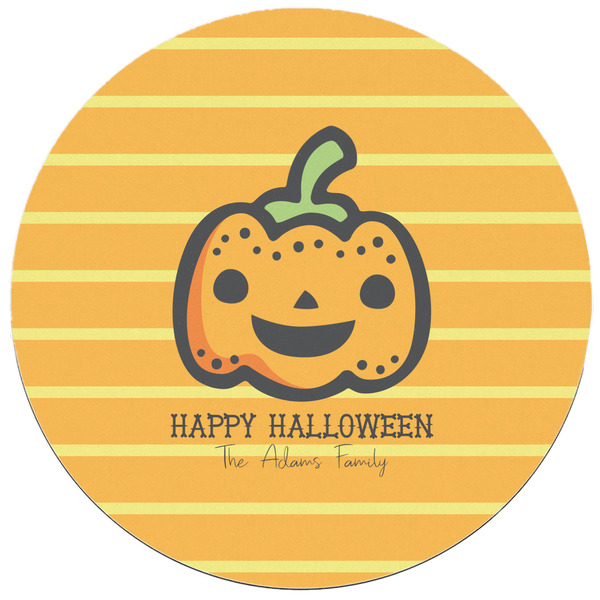 Halloween Pumpkin Round Mousepad - APPROVAL