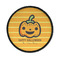 Halloween Pumpkin Iron On Round Patch w/ Name or Text