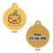 Halloween Pumpkin Round Pet ID Tag - Large - Approval
