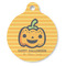 Halloween Pumpkin Round Pet ID Tag - Large - Front