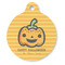 Halloween Pumpkin Round Pet ID Tag (Personalized)