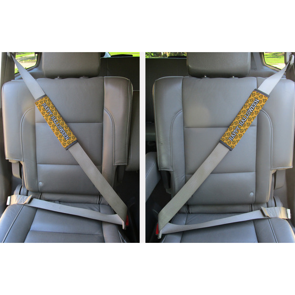 Halloween Pumpkin Seat Belt Covers (Set of 2 - In the Car)