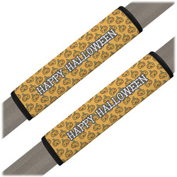 Halloween Pumpkin Seat Belt Covers (Set of 2) (Personalized)