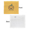 Halloween Pumpkin Security Blanket - Front & White Back View