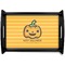 Halloween Pumpkin Black Wooden Tray - Small (Personalized)