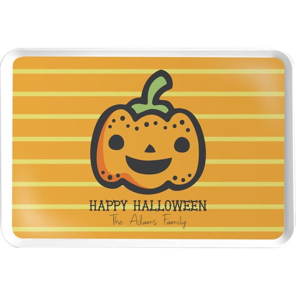 Custom Halloween Pumpkin Serving Tray (Personalized)