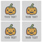 Halloween Pumpkin Set of 4 Sandstone Coasters - See All 4 View
