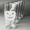 Halloween Pumpkin Set of Four Engraved Pint Glasses - Set View