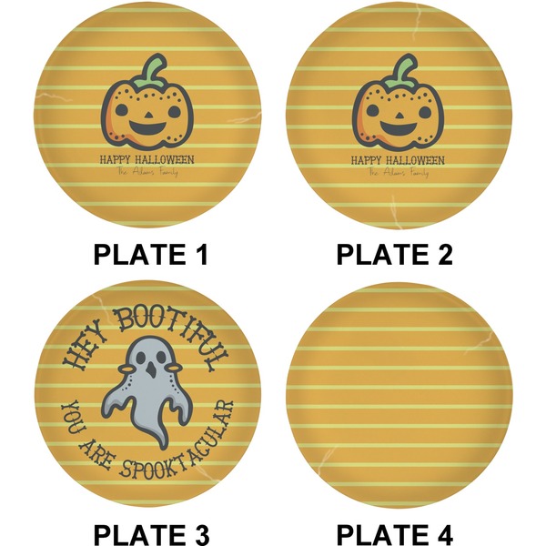 Halloween Pumpkin Set of Lunch / Dinner Plates (Approval)