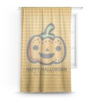 Halloween Pumpkin Sheer Curtain (Personalized)